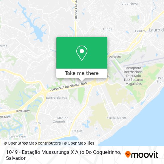 1049 - Estação Mussurunga X Alto Do Coqueirinho map