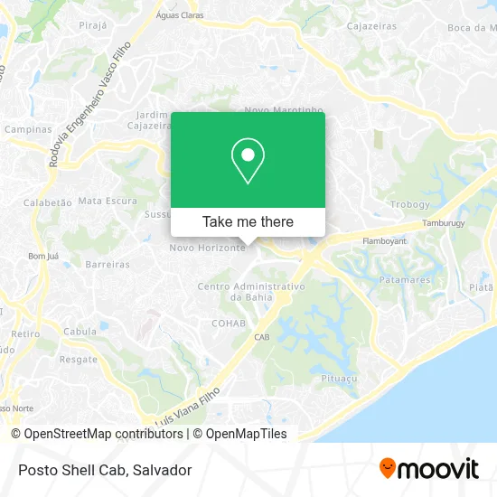 Posto Shell Cab map