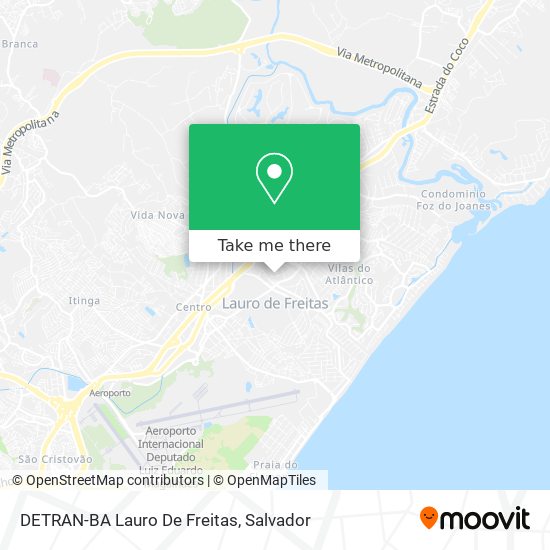 DETRAN-BA Lauro De Freitas map