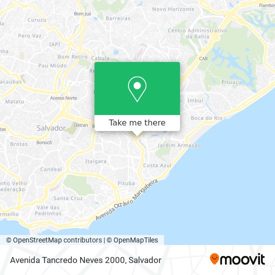 Avenida Tancredo Neves 2000 map