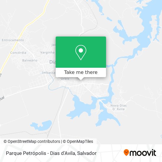 Parque Petrópolis - Dias d'Avila map