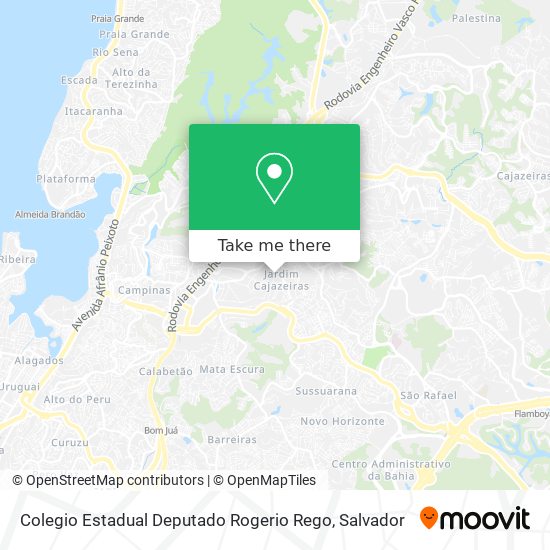 Mapa Colegio Estadual Deputado Rogerio Rego