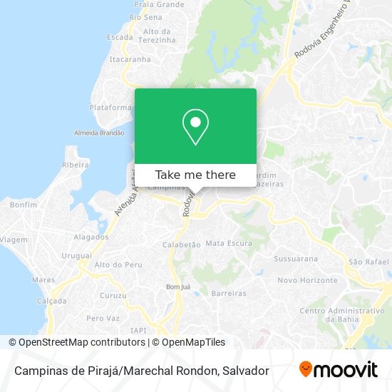 Mapa Campinas de Pirajá / Marechal Rondon
