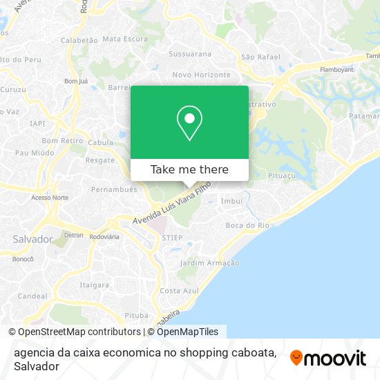 Mapa agencia da caixa economica no shopping caboata