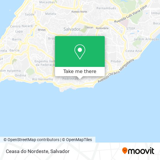 Mapa Ceasa do Nordeste