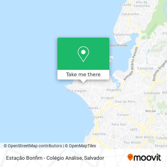 Mapa Estação Bonfim - Colégio Análise