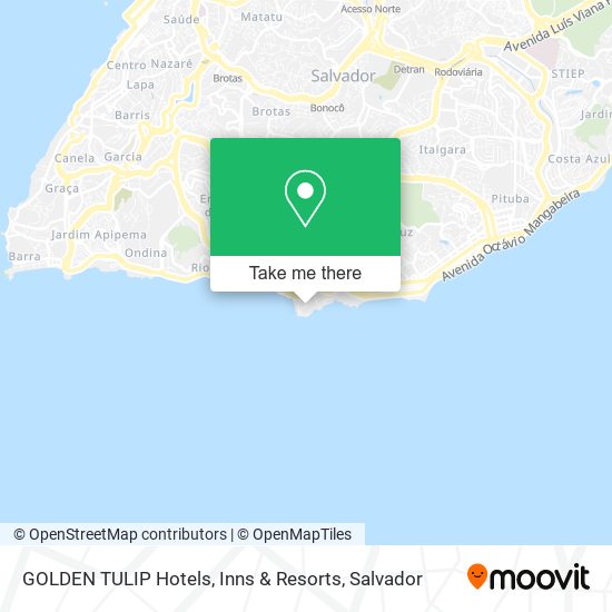 GOLDEN TULIP Hotels, Inns & Resorts map