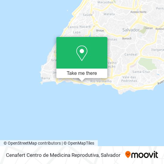 Mapa Cenafert Centro de Medicina Reprodutiva