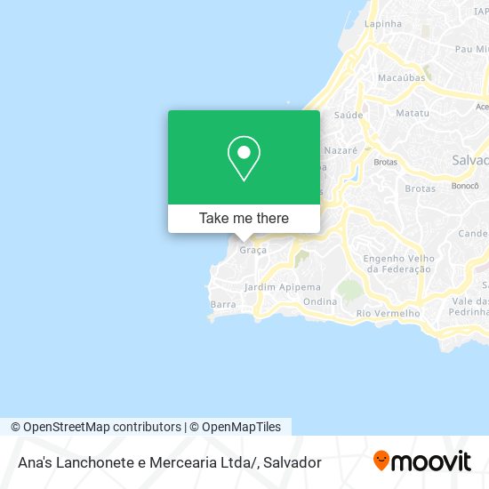Ana's Lanchonete e Mercearia Ltda/ map