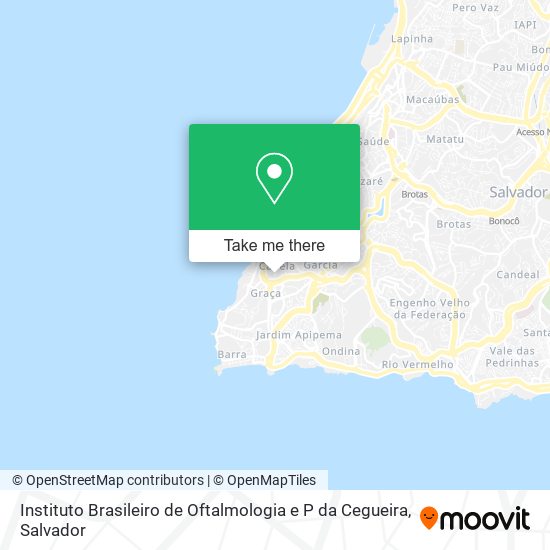 Mapa Instituto Brasileiro de Oftalmologia e P da Cegueira