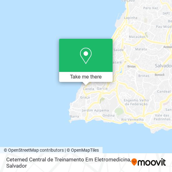 Mapa Cetemed Central de Treinamento Em Eletromedicina