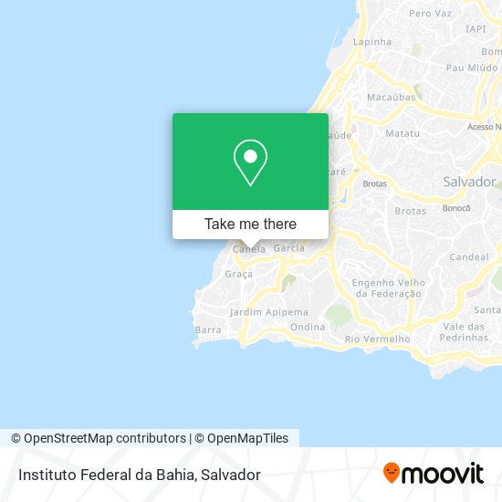 Mapa Instituto Federal da Bahia