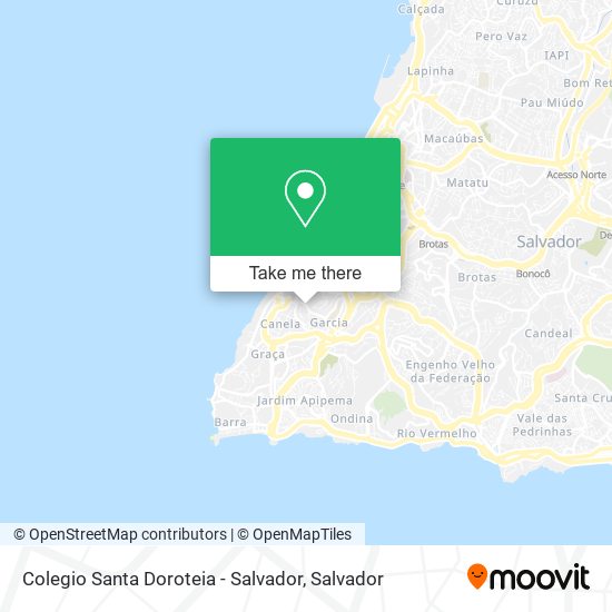 Mapa Colegio Santa Doroteia - Salvador