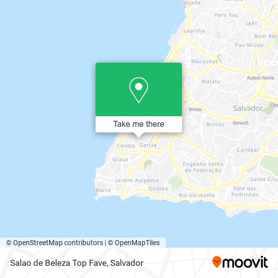 Salao de Beleza Top Fave map