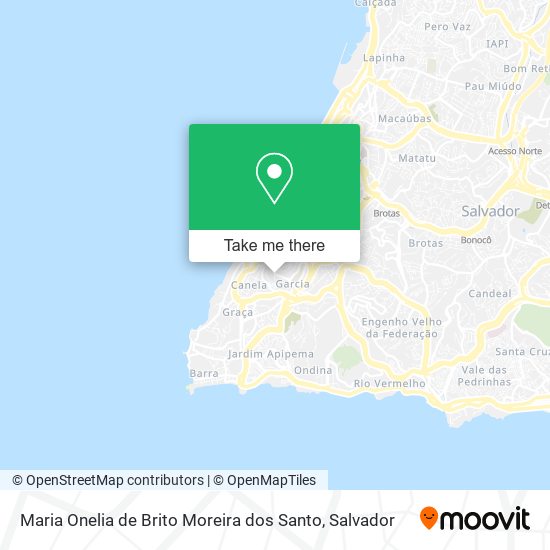 Mapa Maria Onelia de Brito Moreira dos Santo