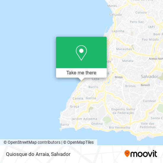 Quiosque do Arraia map