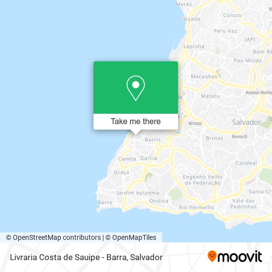 Mapa Livraria Costa de Sauipe - Barra