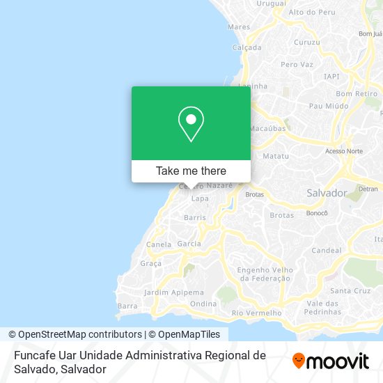 Funcafe Uar Unidade Administrativa Regional de Salvado map
