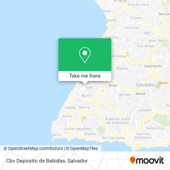 Cbv Deposito de Bebidas map
