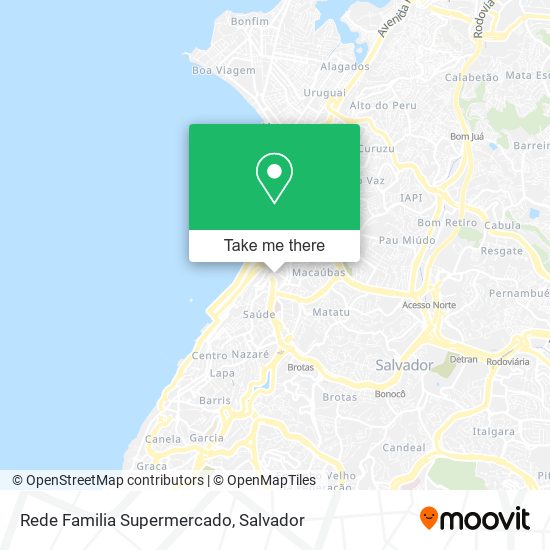 Mapa Rede Familia Supermercado