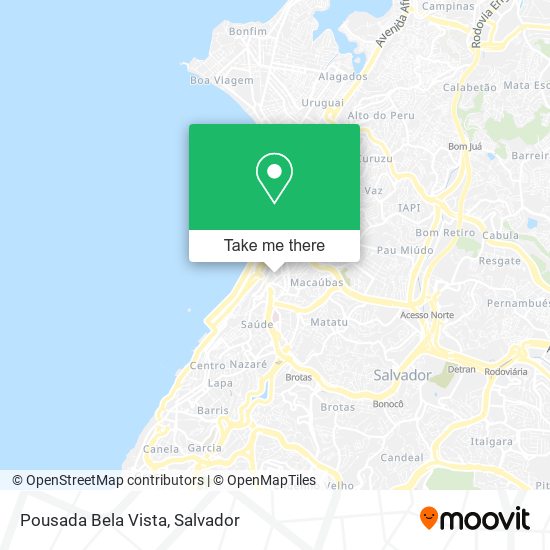 Pousada Bela Vista map