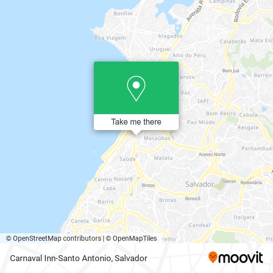 Mapa Carnaval Inn-Santo Antonio