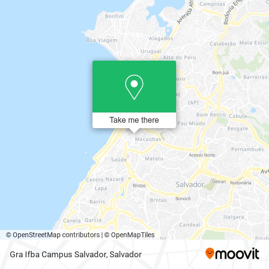 Mapa Gra Ifba Campus Salvador