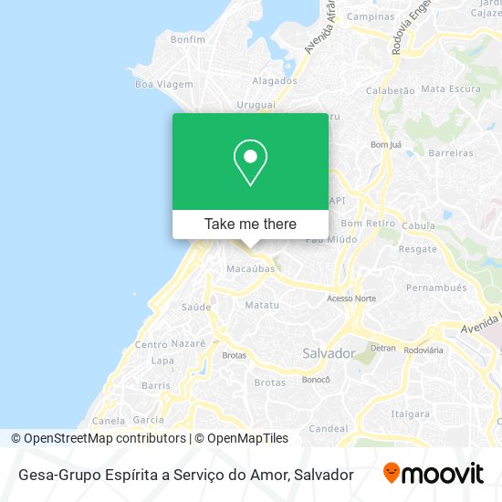 Gesa-Grupo Espírita a Serviço do Amor map