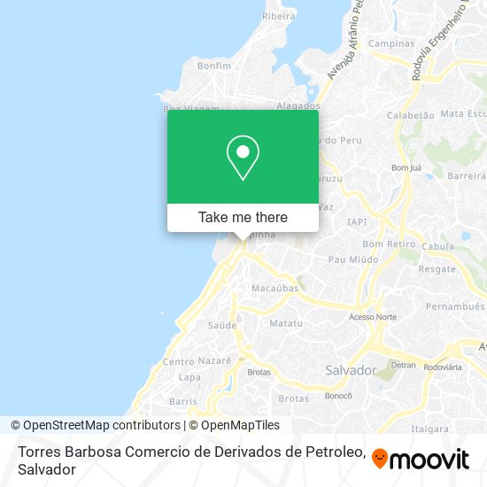 Mapa Torres Barbosa Comercio de Derivados de Petroleo