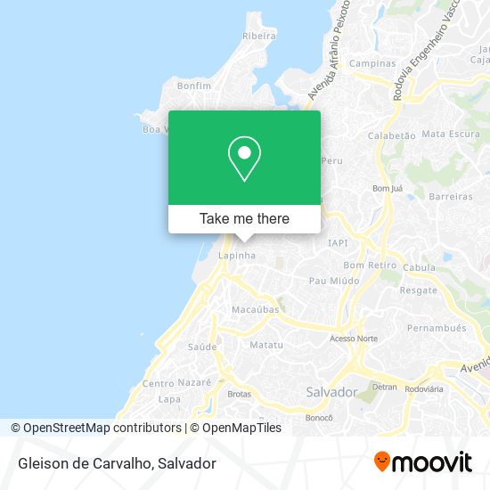 Gleison de Carvalho map