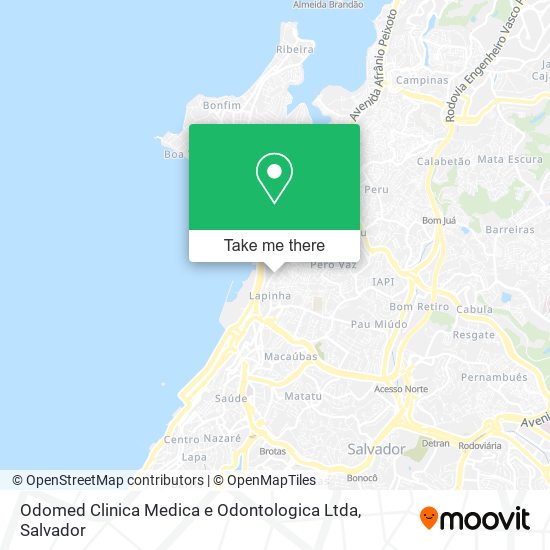Odomed Clinica Medica e Odontologica Ltda map