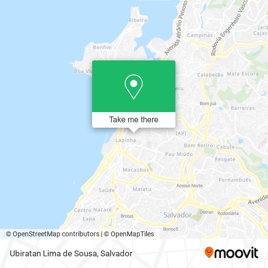 Mapa Ubiratan Lima de Sousa