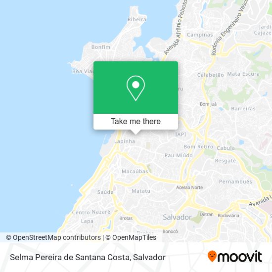 Mapa Selma Pereira de Santana Costa