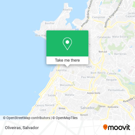 Oliveiras map