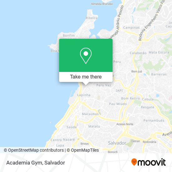 Mapa Academia Gym