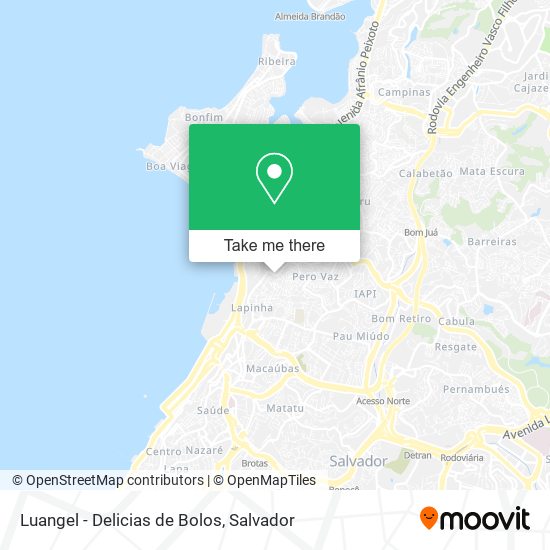 Mapa Luangel - Delicias de Bolos