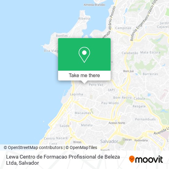 Lewa Centro de Formacao Profissional de Beleza Ltda map