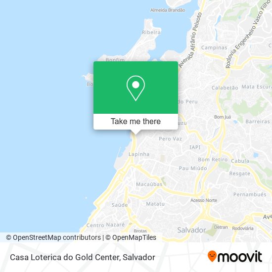 Casa Loterica do Gold Center map