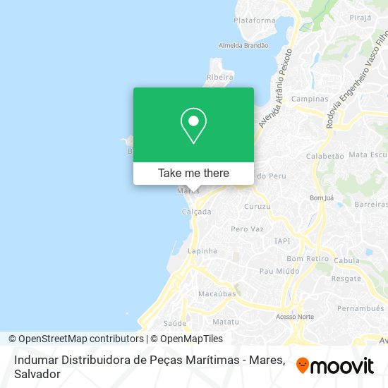 Mapa Indumar Distribuidora de Peças Marítimas - Mares