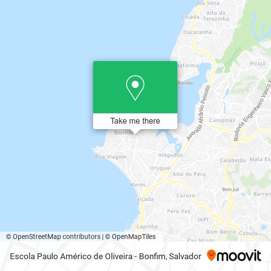 Escola Paulo Américo de Oliveira - Bonfim map