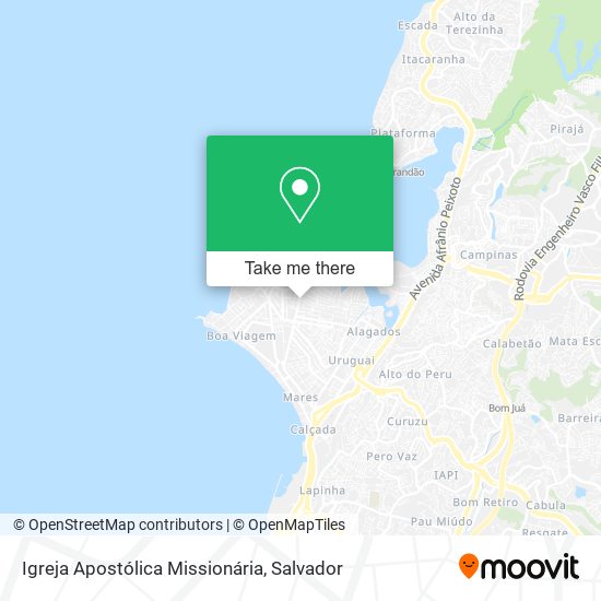 Mapa Igreja Apostólica Missionária