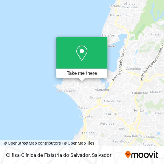 Mapa Clifisa-Clínica de Fisiatria do Salvador