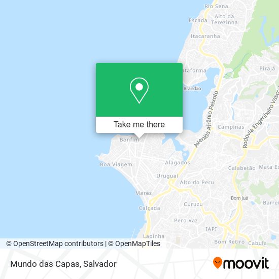 Mundo das Capas map