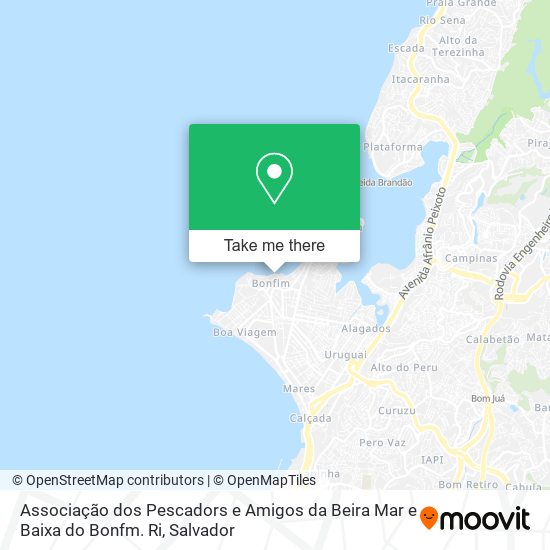 Associação dos Pescadors e Amigos da Beira Mar e Baixa do Bonfm. Ri map