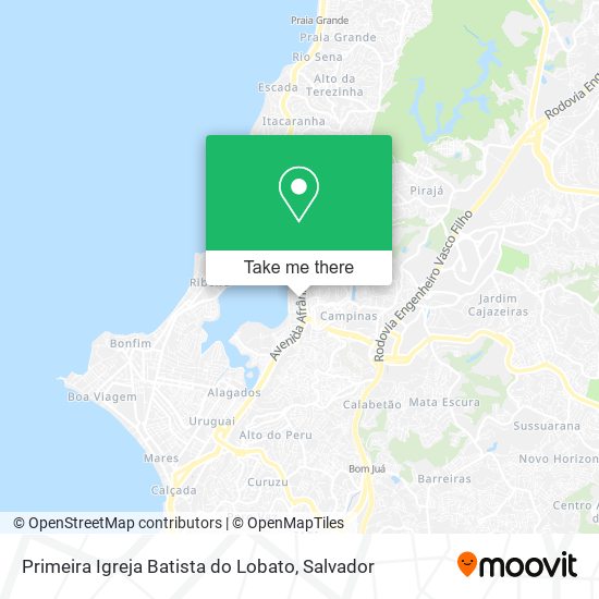 Primeira Igreja Batista do Lobato map