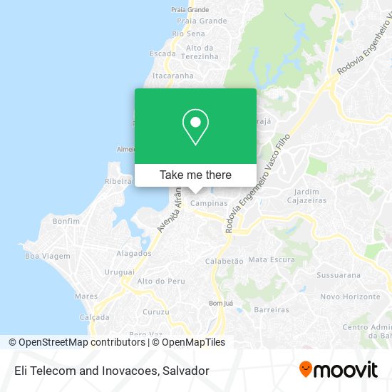 Eli Telecom and Inovacoes map