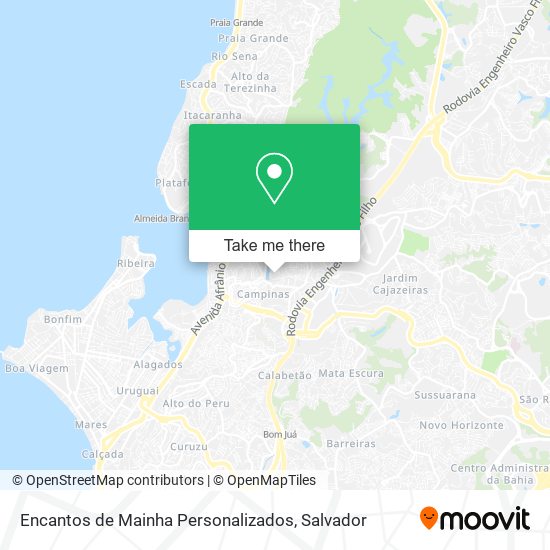 Encantos de Mainha Personalizados map