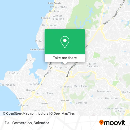 Dell Comercios map