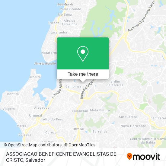 ASSOCIACAO BENEFICENTE EVANGELISTAS DE CRISTO map