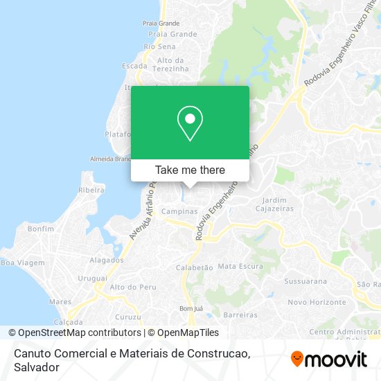 Canuto Comercial e Materiais de Construcao map
